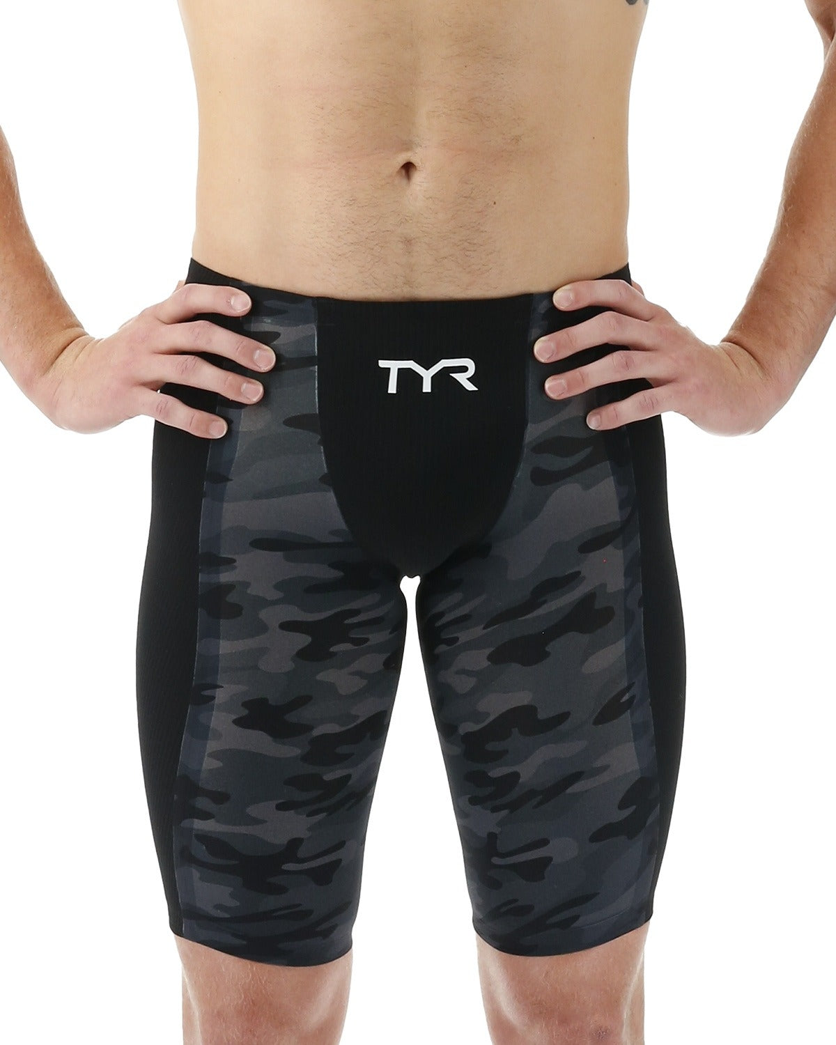 TYR Men's Shockwave Camo High Jammer Black