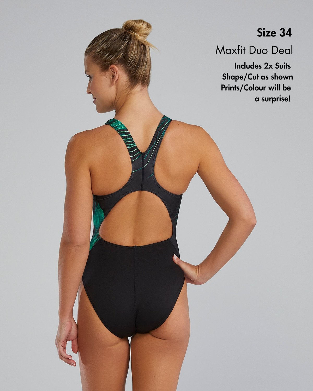 TYR Women's Sample Duo Deal -  2 x Size 34 Maxfit Swimsuits