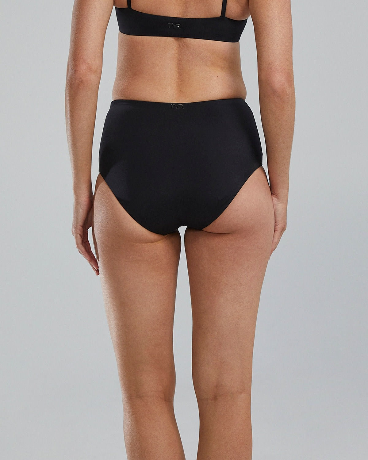 TYR Women's Arielle High Waist Bikini Bottom - Black