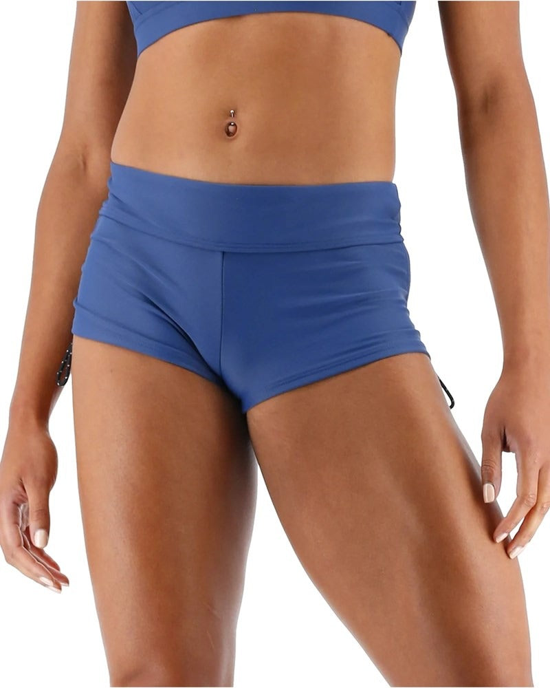 TYR Women's Solid Della Boyshort - Slate