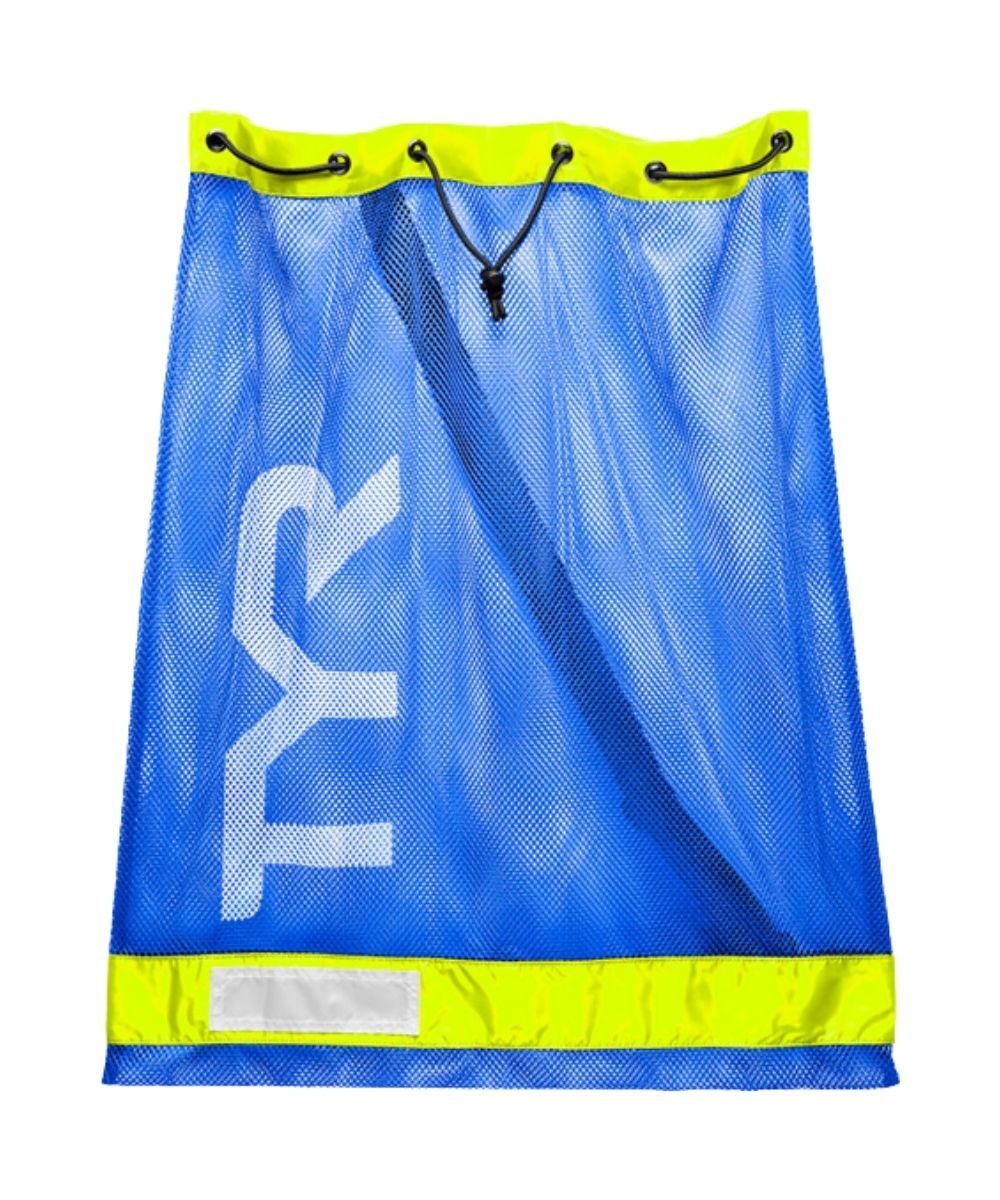 TYR Mesh Equipment Bag - Royal/Yellow