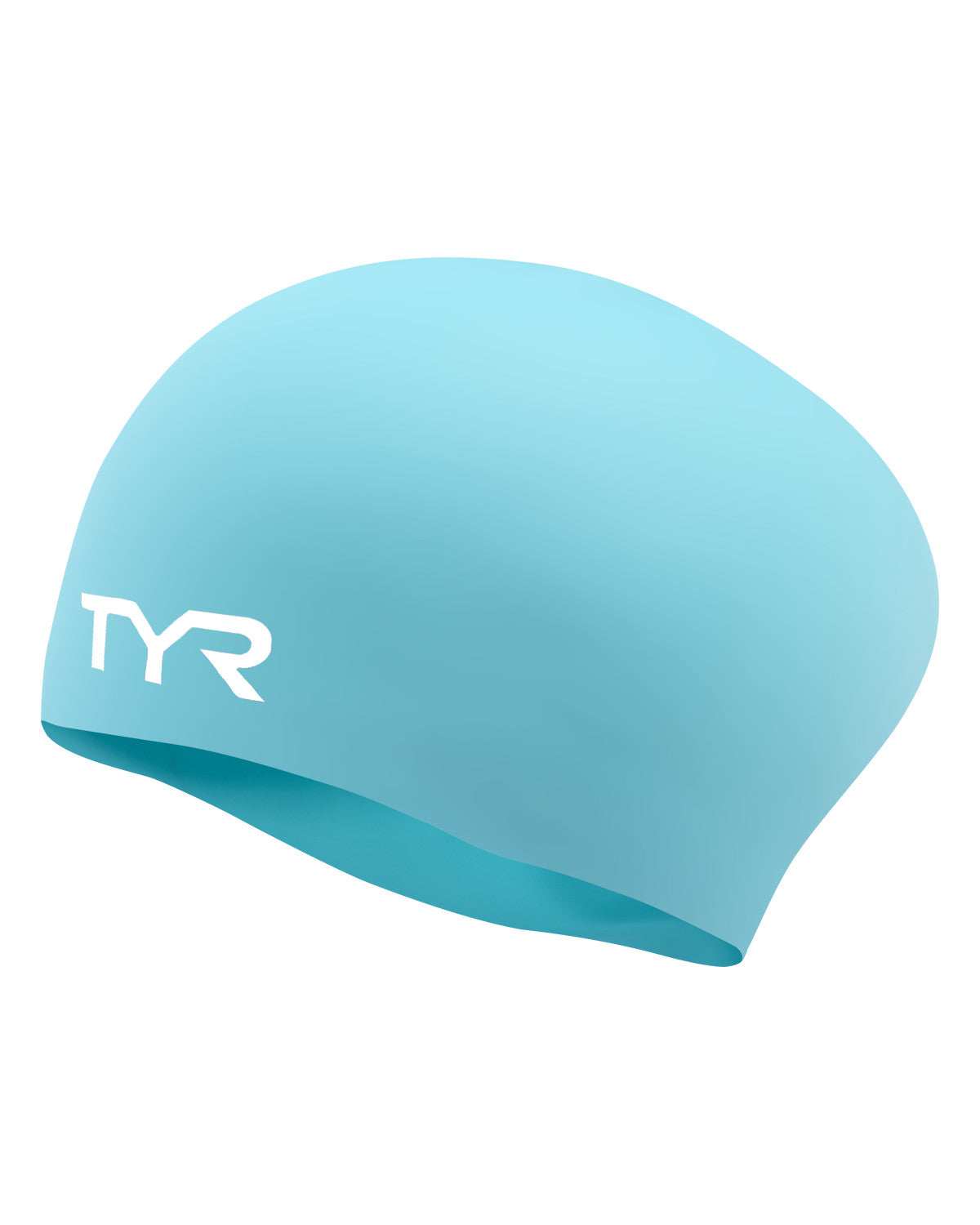 Turquoise Long Hair Wrinkle-Free Silicone Cap
