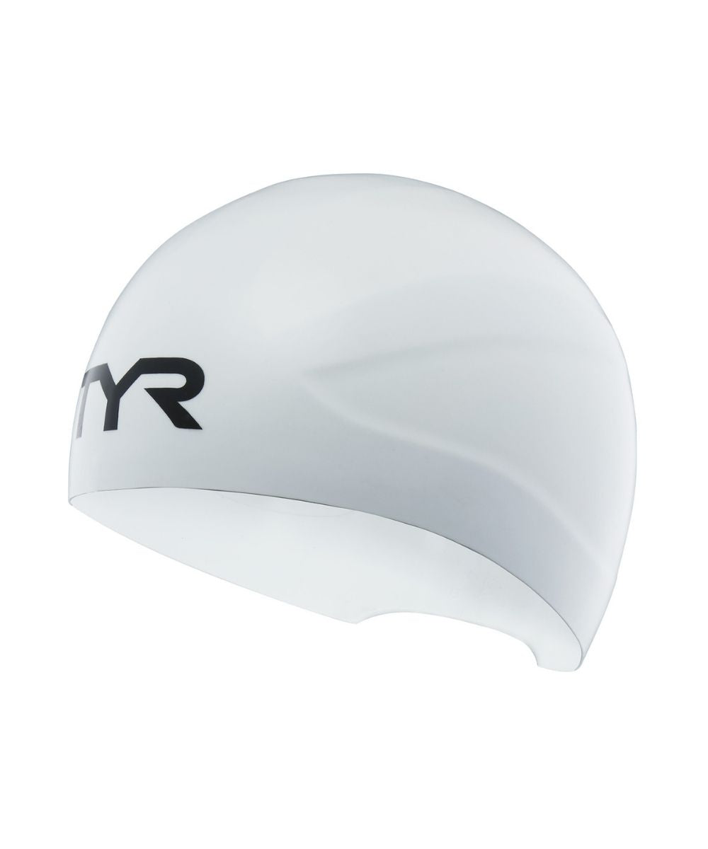 TYR Wallbreaker 2.0 Racing Silicone Cap - White