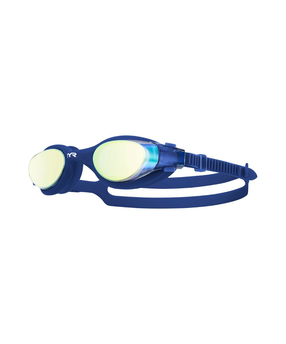 TYR Vesi Mirrored Goggle - Gold/Navy