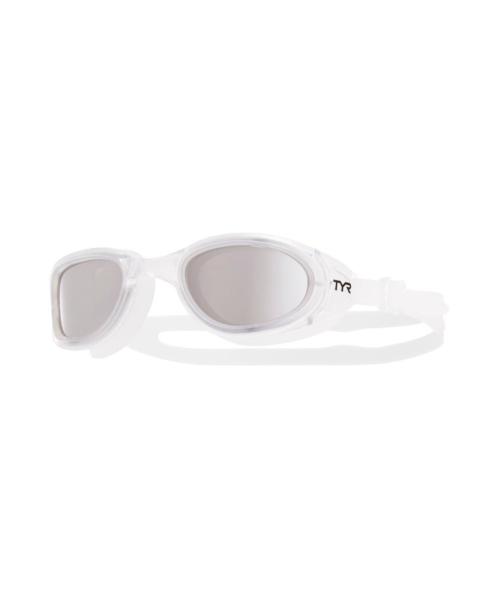 TYR Special Ops 2.0 Polarized Goggle - Silver/Clear