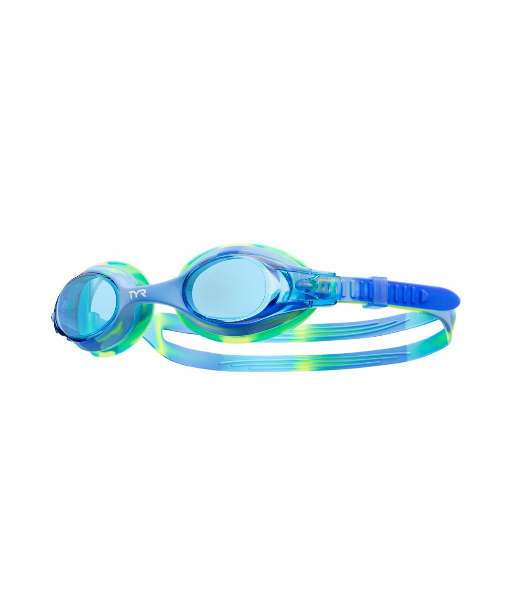 TYR Swimple Tie Dye Kids Goggle - Blue/Green