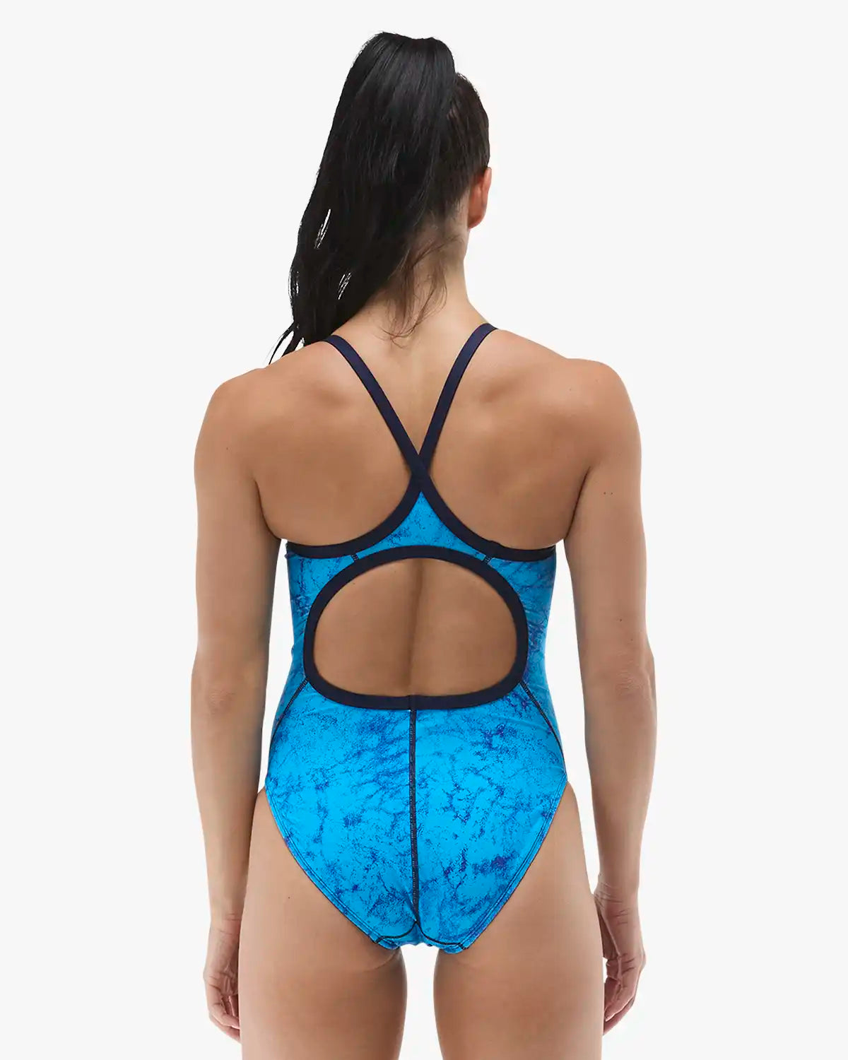 TYR Women's Diamondfit Durafast Elite - Zephyr - Lt Blue/Navy