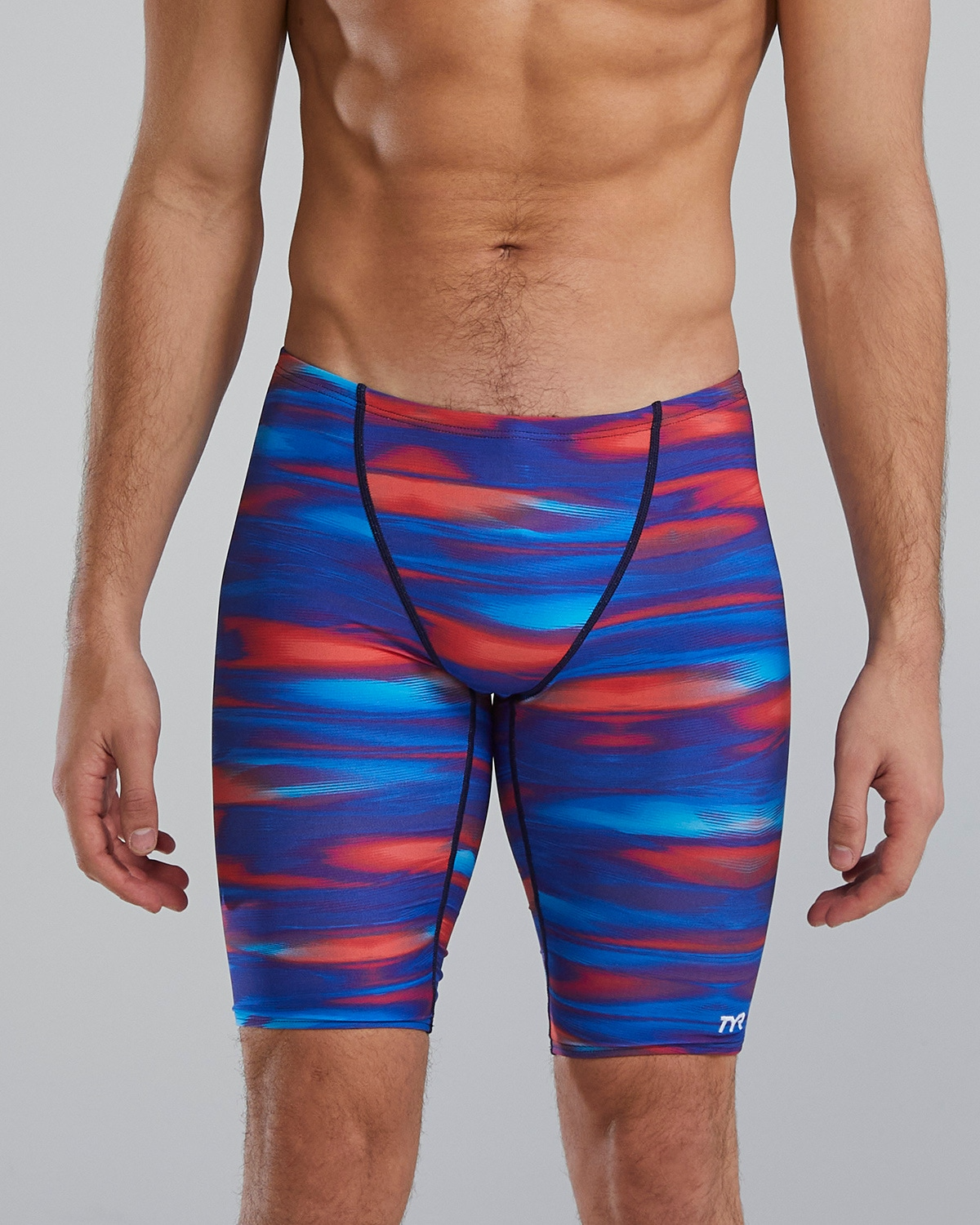 TYR Men's Blade Splice Technowave Jammer - Red/Wht/Blu