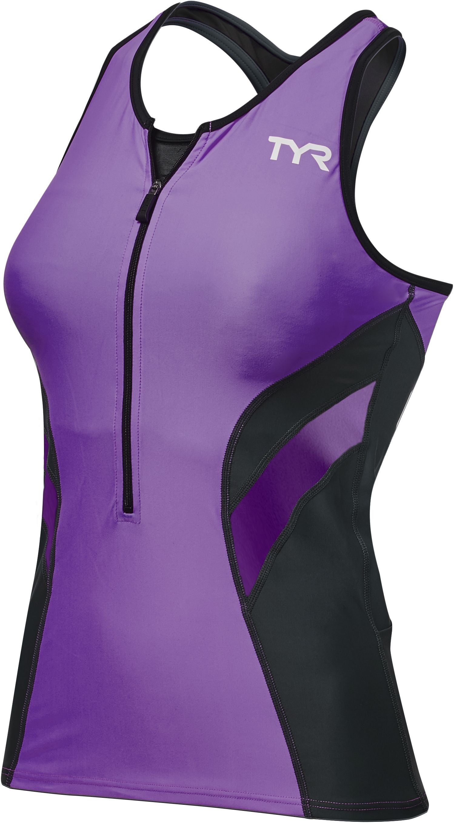 TYR Women's Competitor Tri Tank - Purple/Black