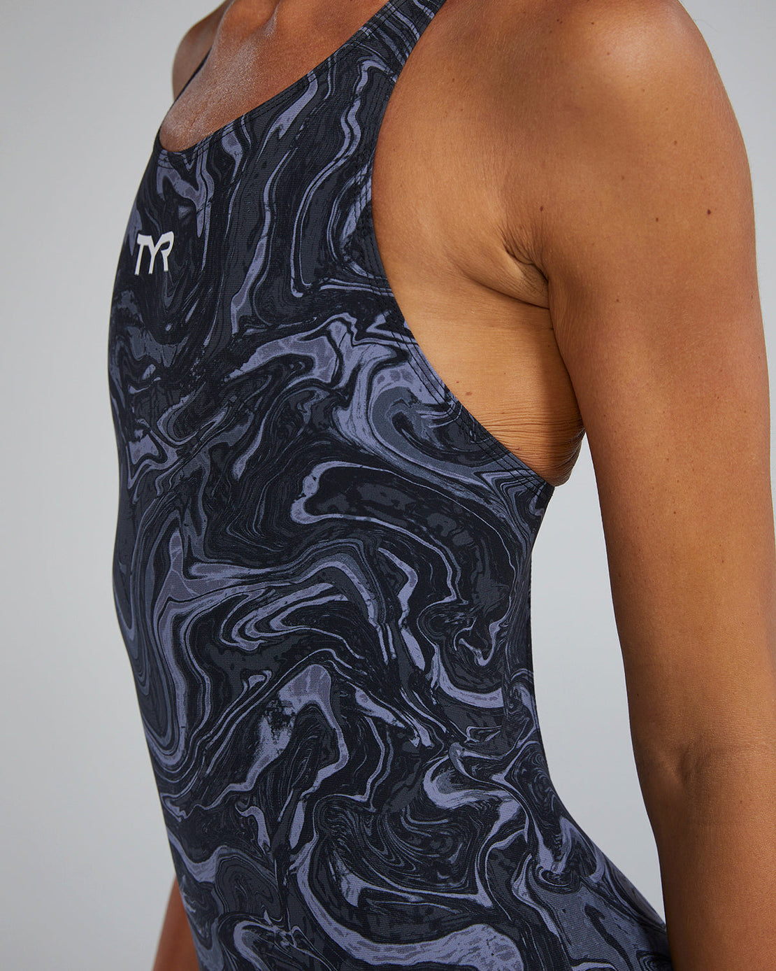 Race suit in swirl pattern