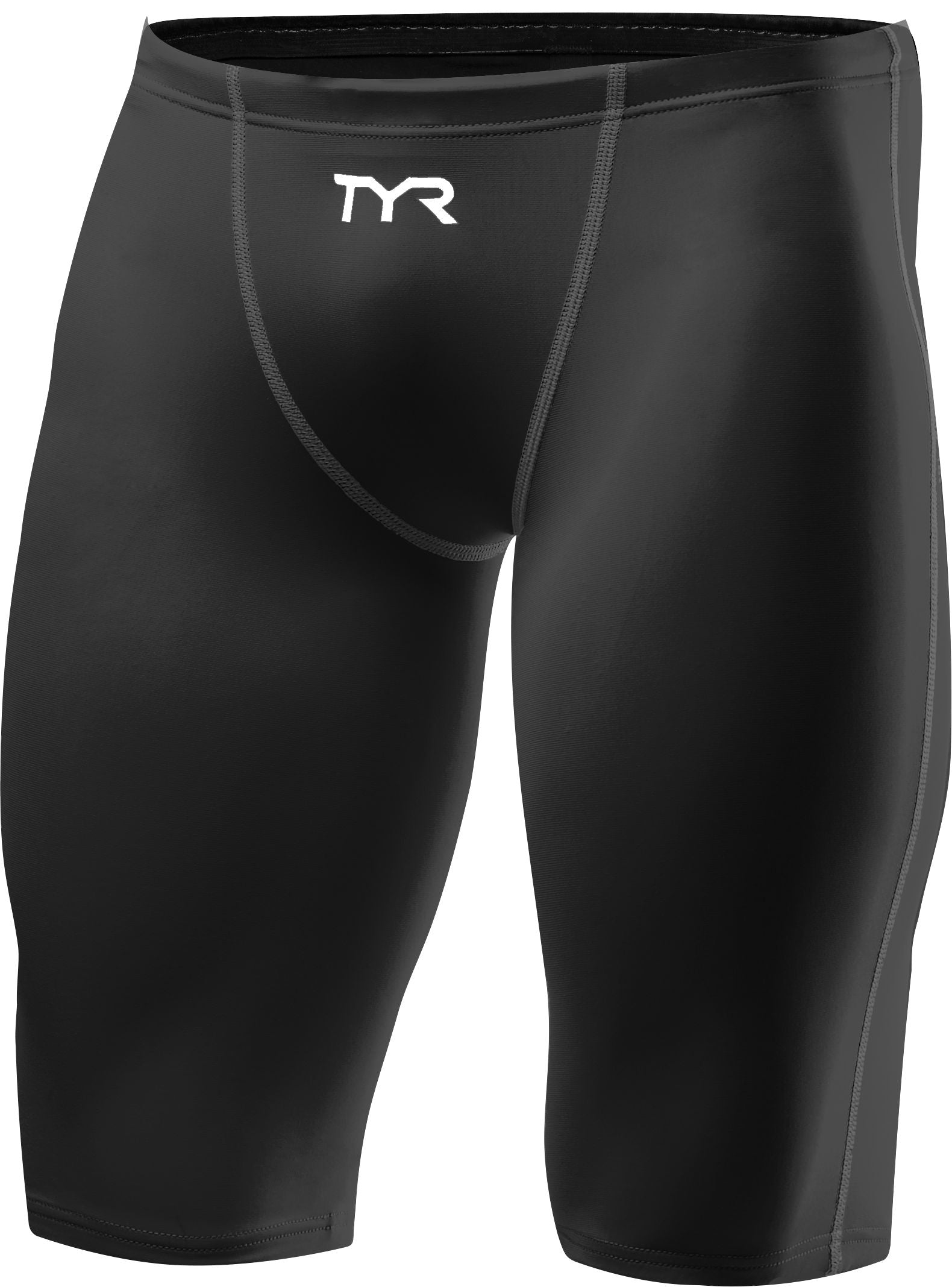 TYR Men's Solid Thresher Jammer - Black/Grey