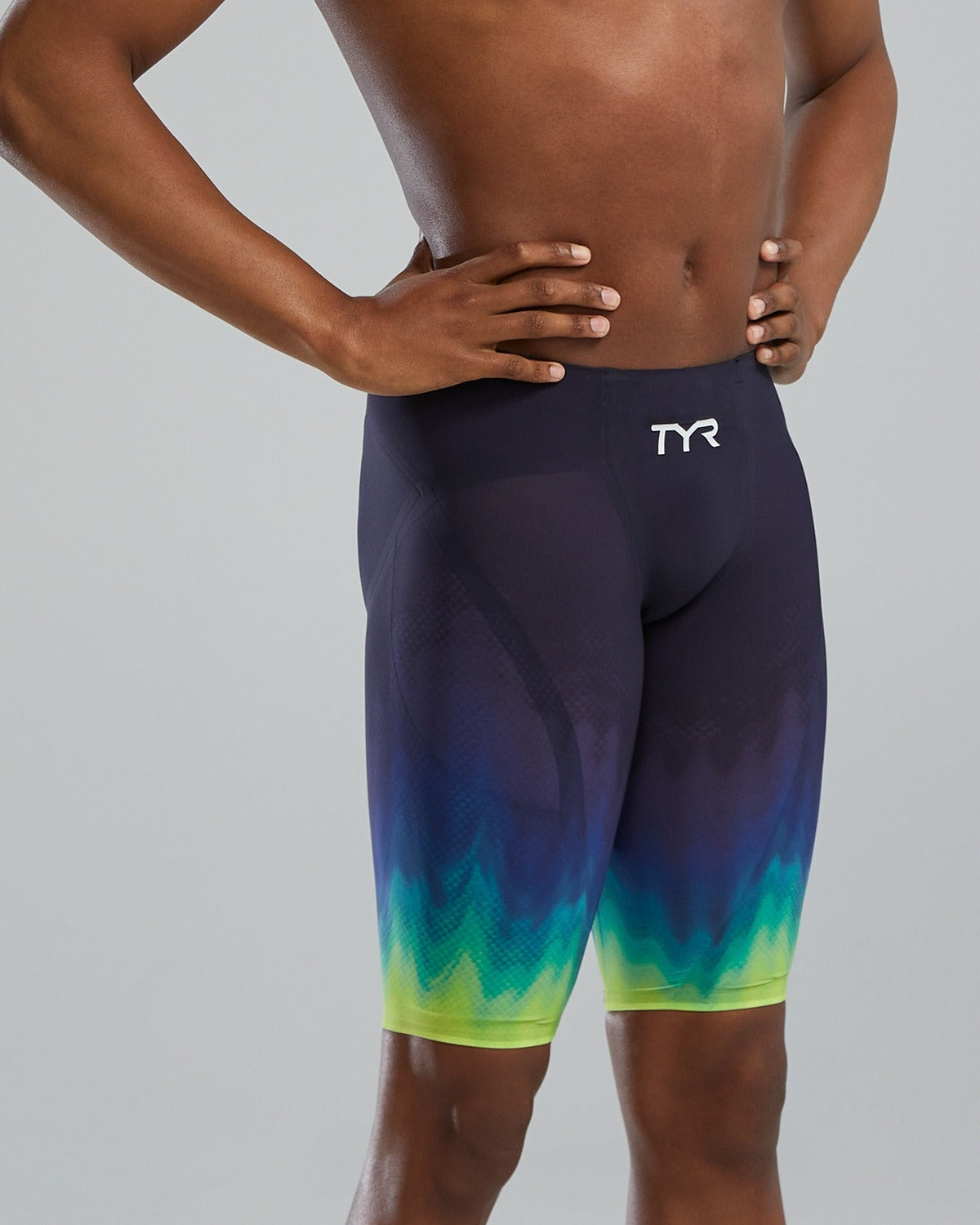 TYR Men's Influx Venzo High Jammer - Lime/Navy