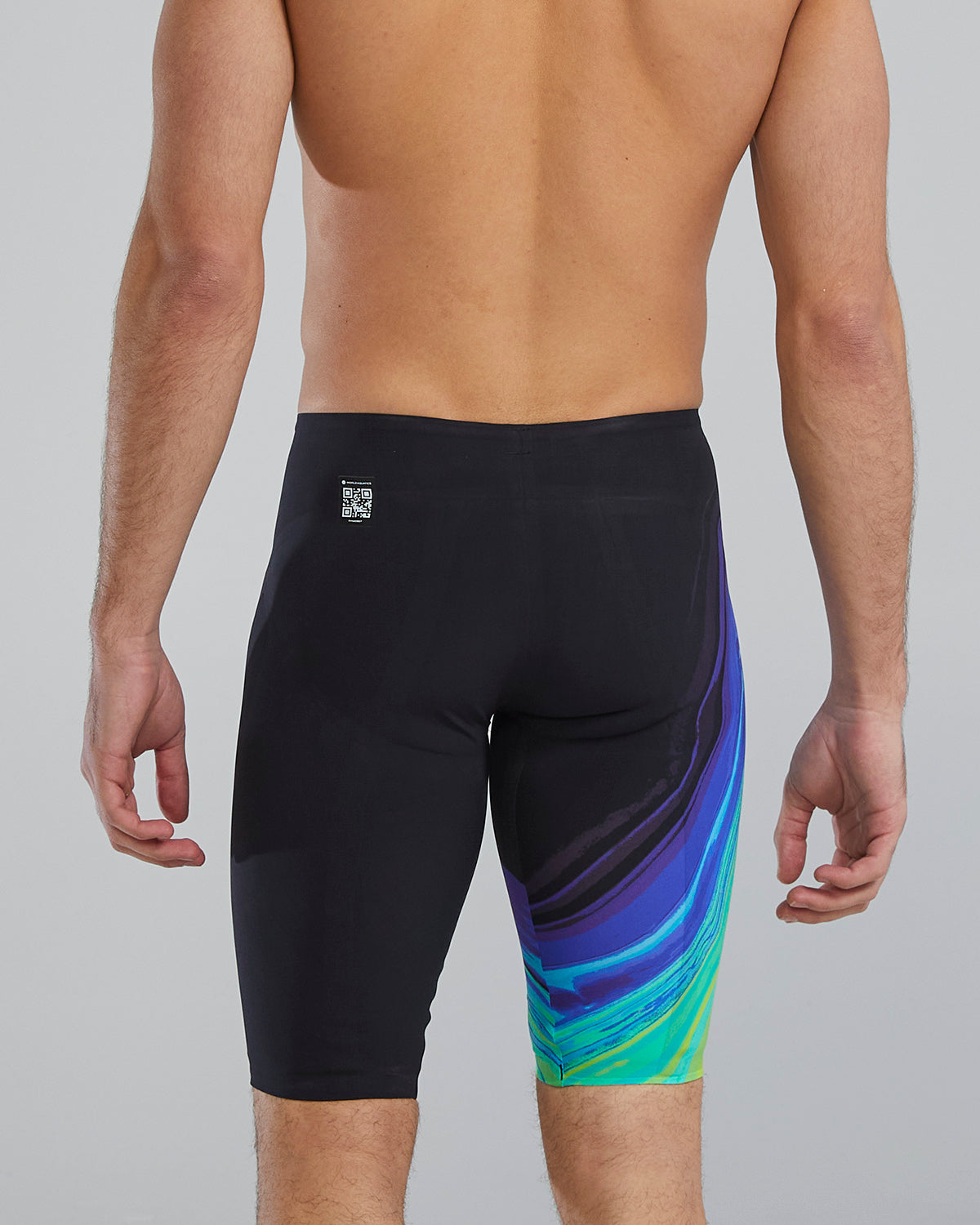 TYR Men's Venzo High Waist Jammer - Lime/Navy